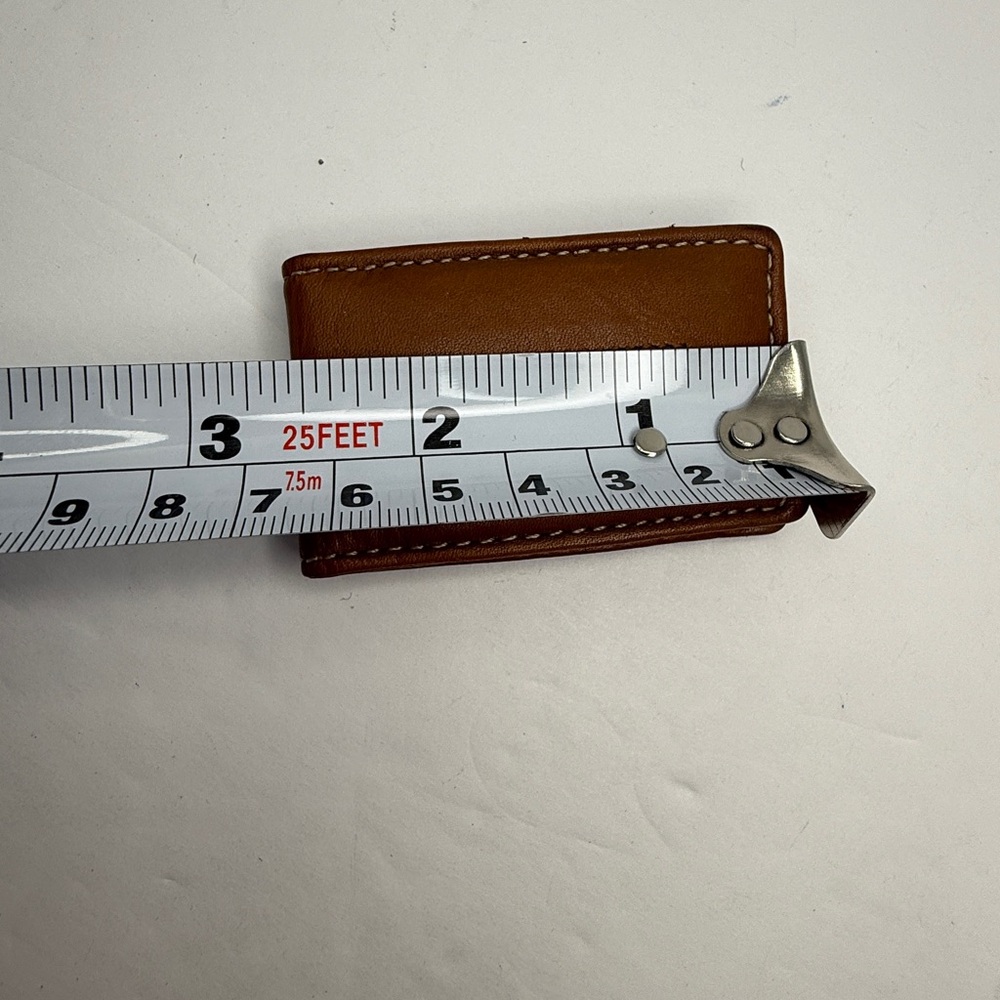 Tommy Hilfiger Money Clip Men's Leather Magnetic Embroidered Logo - Picture 4 of 4